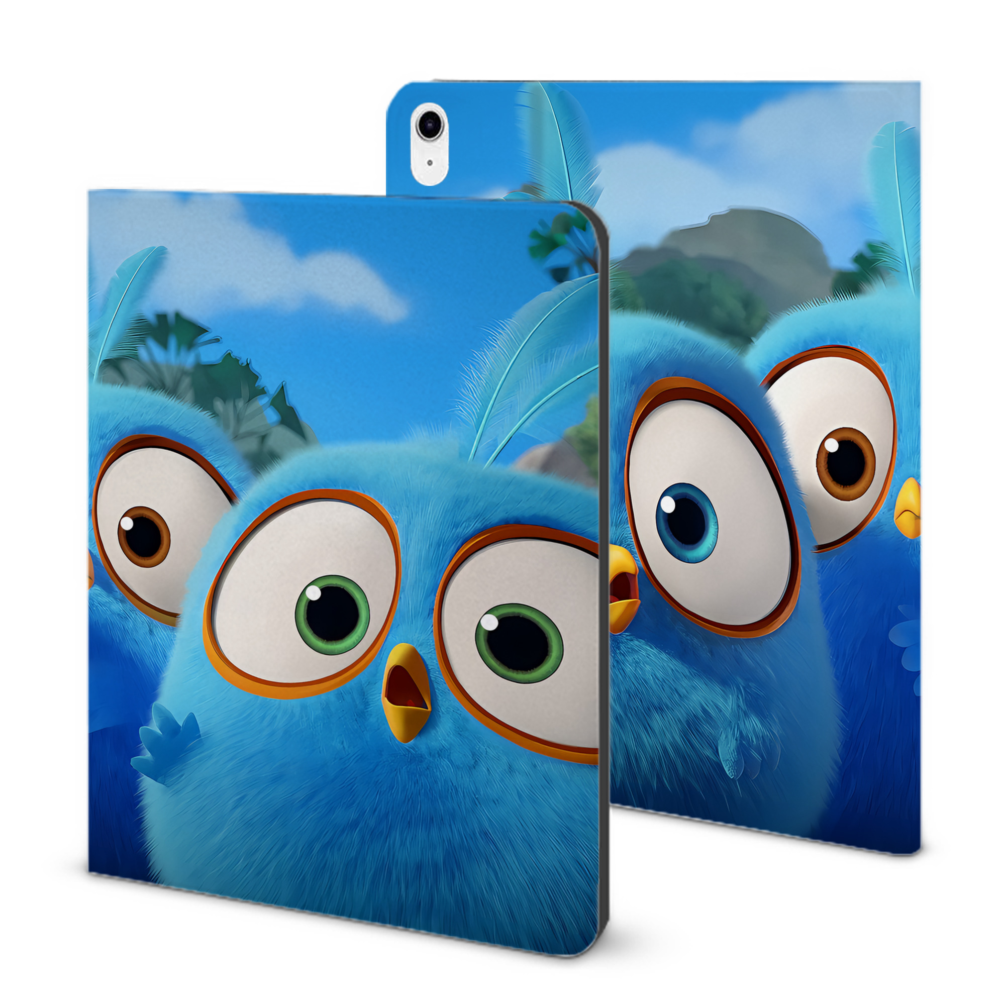 （画像用） Angry Birds アングリーバード IPad ケース ブック型 PUレザー TPU 耐衝撃 軽量 薄型 ペン収納なし 全面保護 IPad 各モデル対応